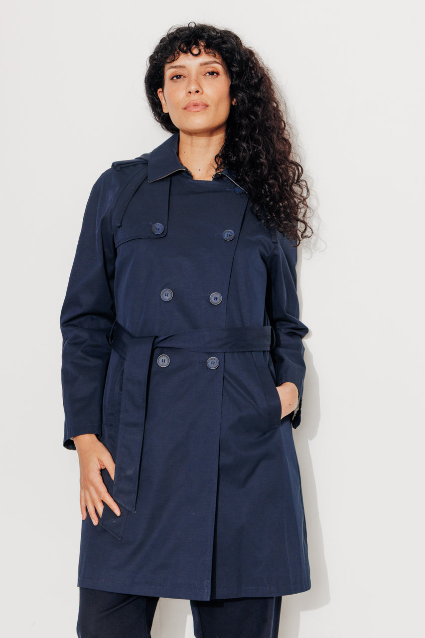 TANGRY - Trench authentique avec gilet amovible marine MARINE - Trench & Coat