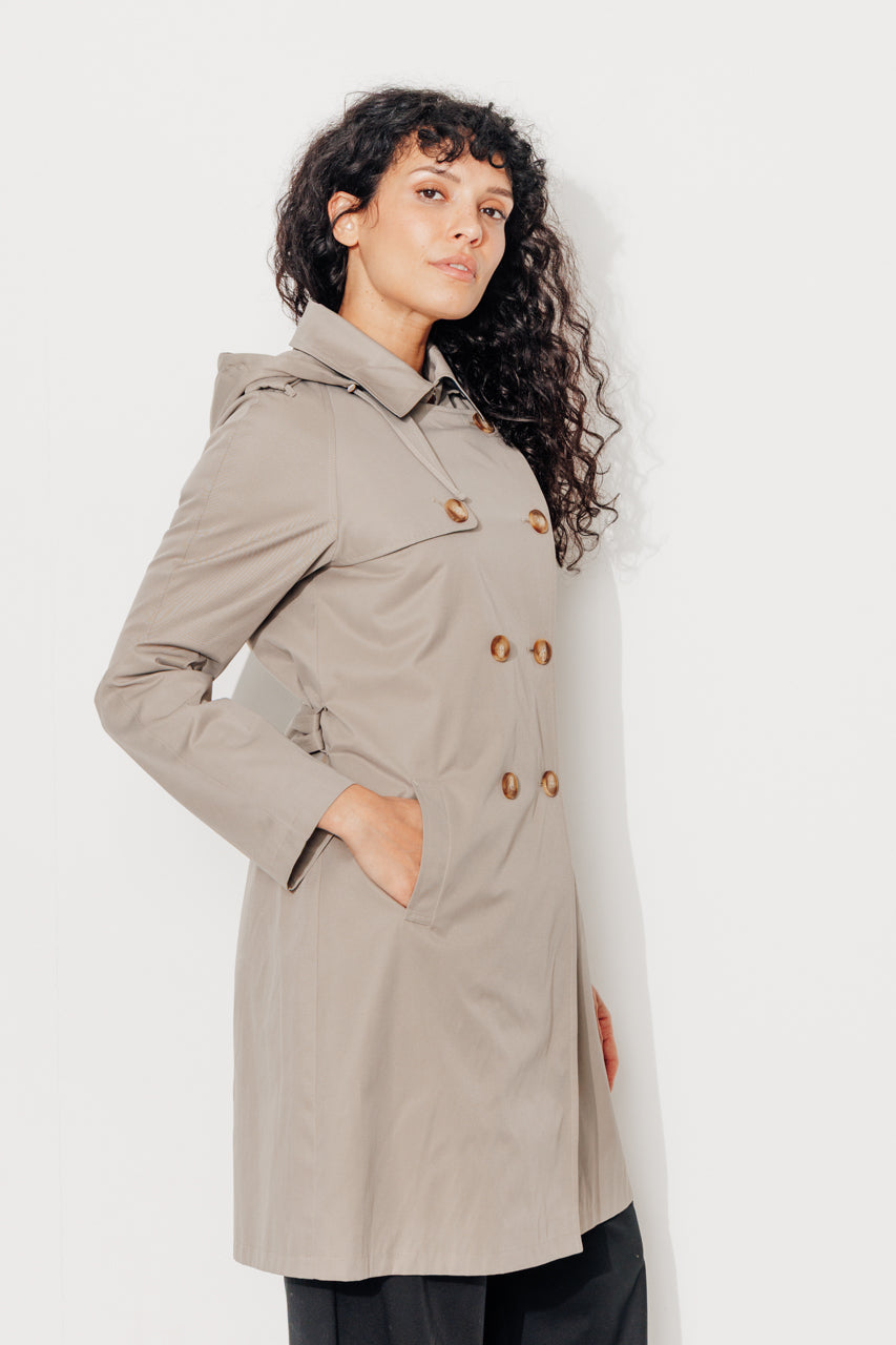 TANGRY - Trench authentique avec gilet amovible kaki KAKI - Trench & Coat