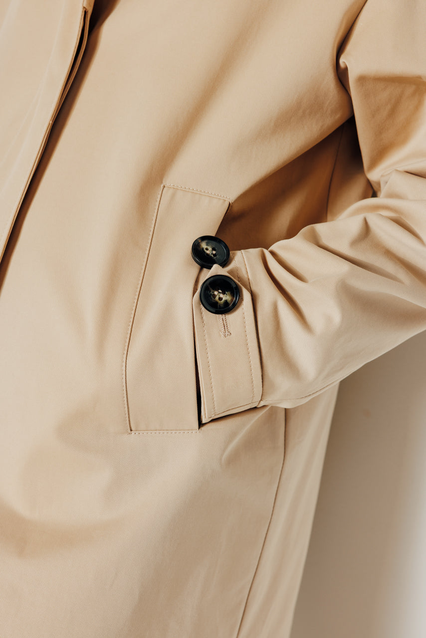 SAUZET - SAUZET - Trench oversize 100% coton déperlant BEIGE - Trench & Coat