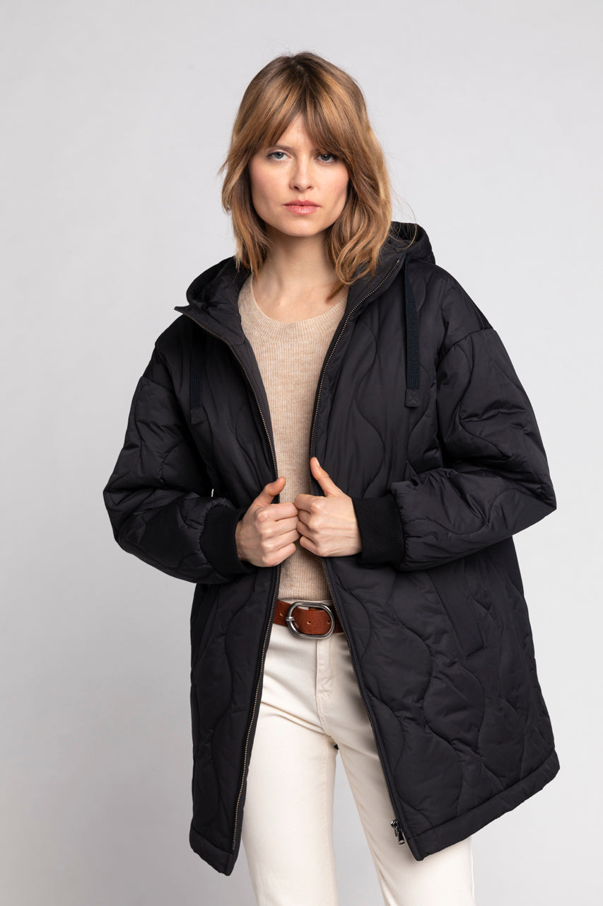 A quilted parka hotsell