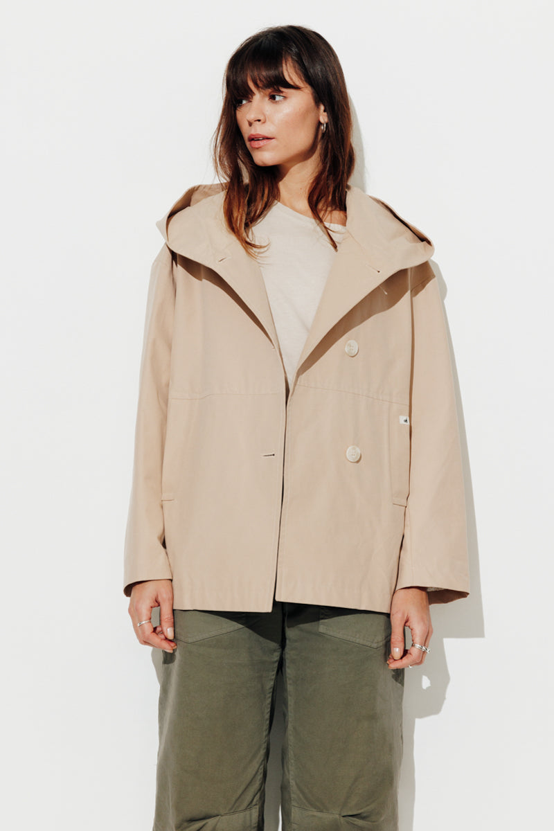 GRENADIER - Parka courte oversize, déperlante Beige rosé / Pink beige - Trench & Coat