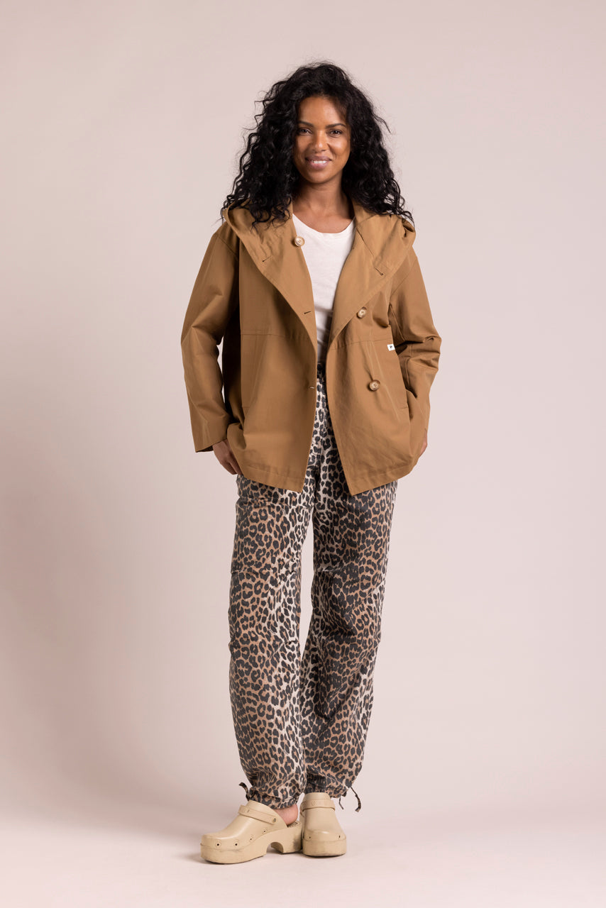 GRENADIER - Parka courte oversize, déperlante CARAMEL - Trench & Coat
