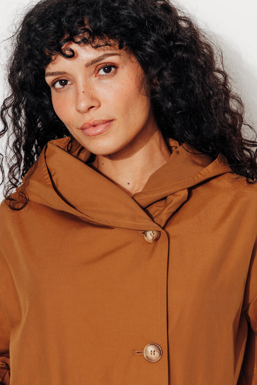 GRENADIER - GRENADIER - Parka courte oversize, déperlante CARAMEL - Trench & Coat