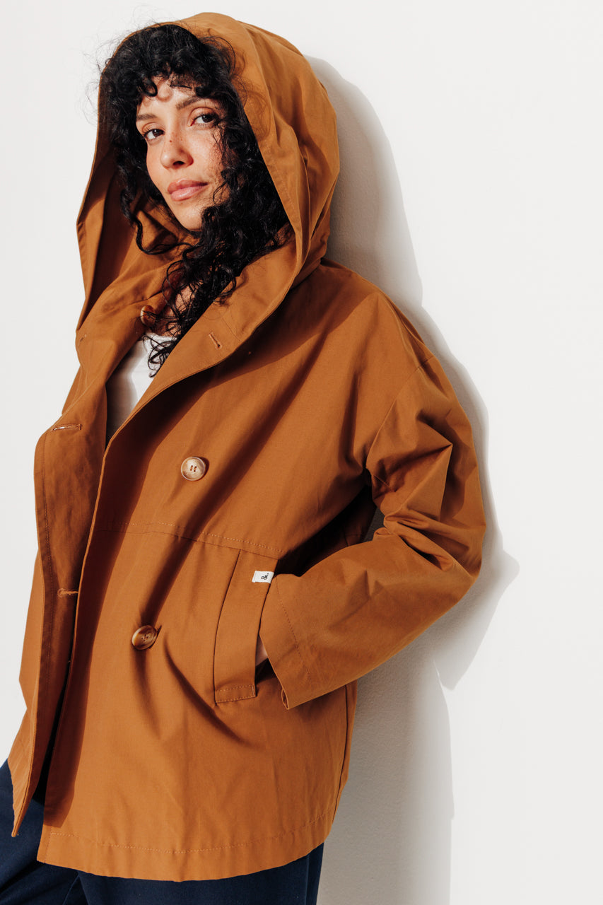 GRENADIER - GRENADIER - Parka courte oversize, déperlante CARAMEL - Trench & Coat