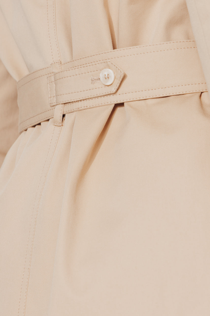 ROSEAU - Trench féminin 100% coton premium déperlant BEIGE - Trench & Coat