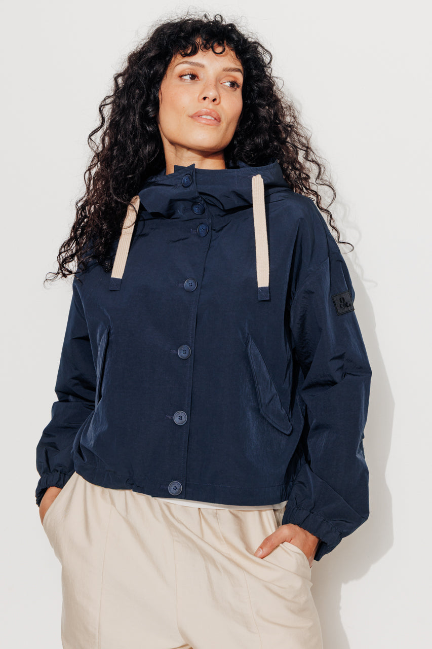 SUREAU - Veste courte, légère et déperlante MARINE - Trench & Coat