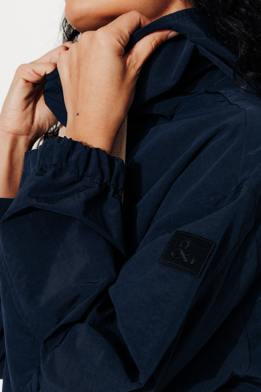 SUREAU - Veste courte, légère et déperlante MARINE - Trench & Coat