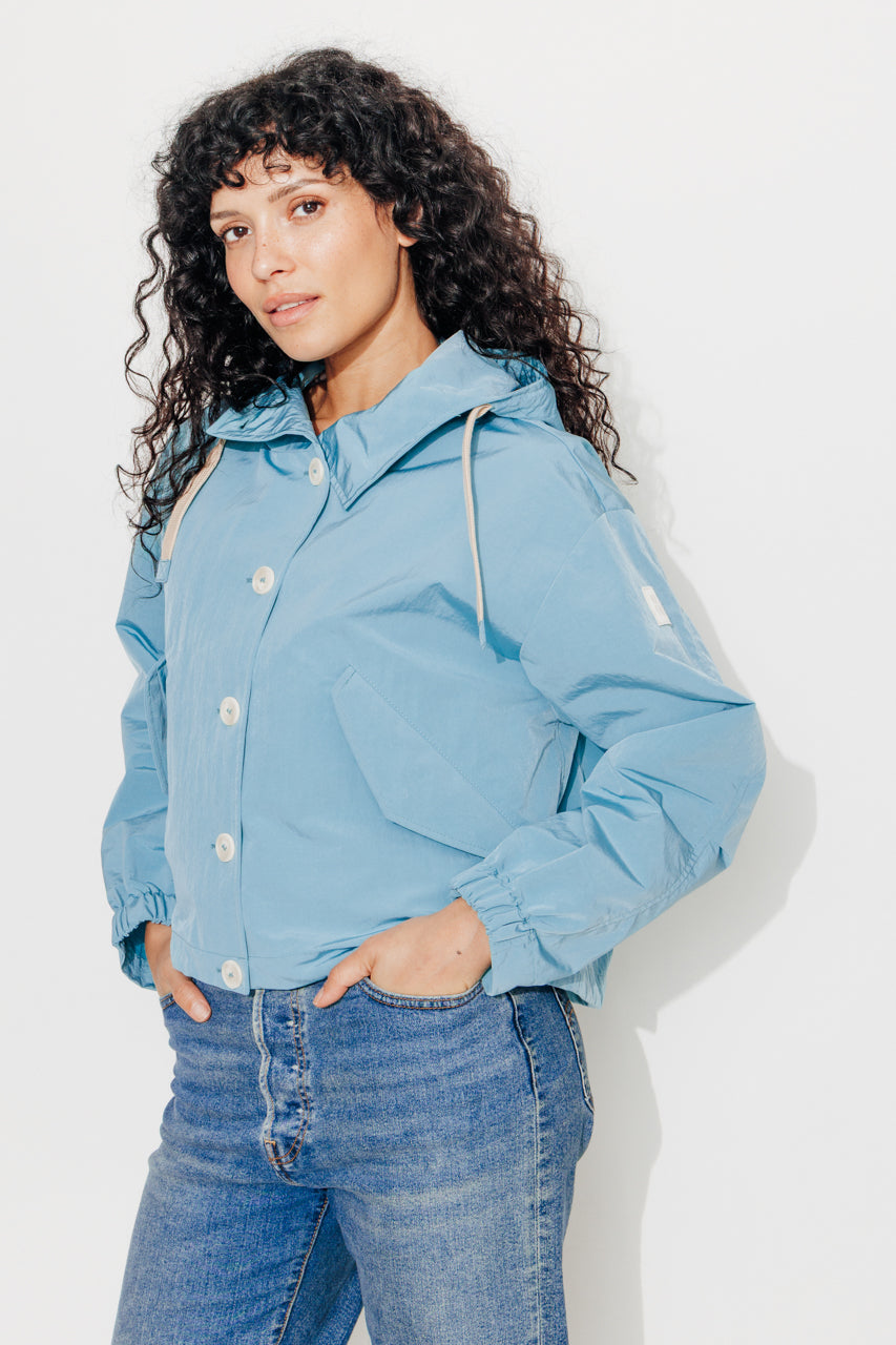 SUREAU - SUREAU - Veste courte, légère et déperlante BLEU RAF - Trench & Coat