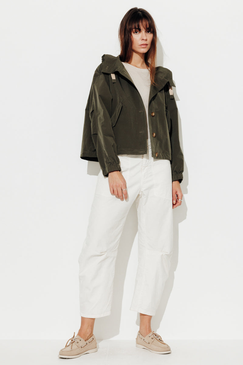 SUREAU - Veste courte, légère et déperlante KAKI - Trench & Coat