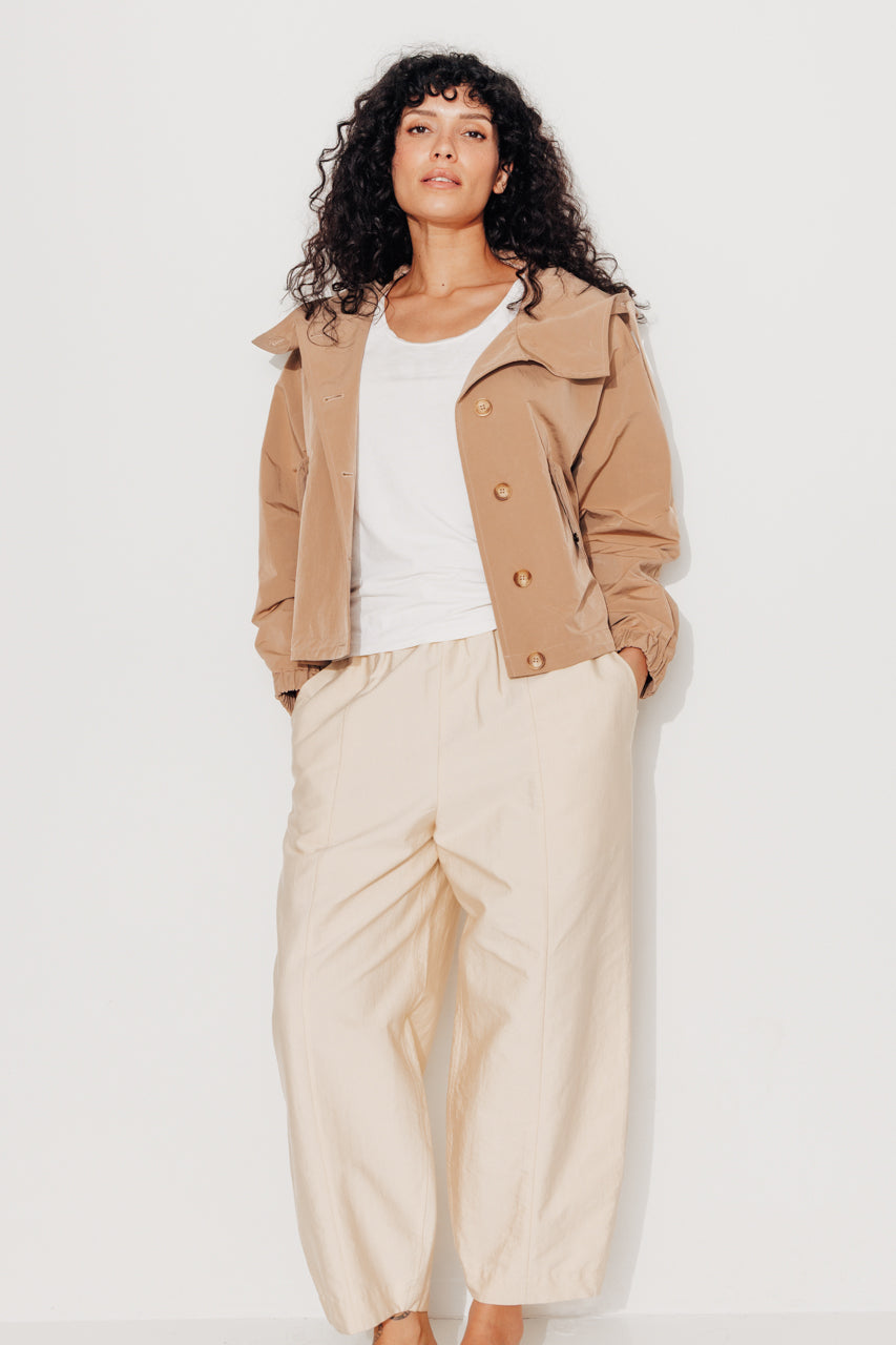 SUREAU - Veste courte, légère et déperlante CAMEL - Trench & Coat