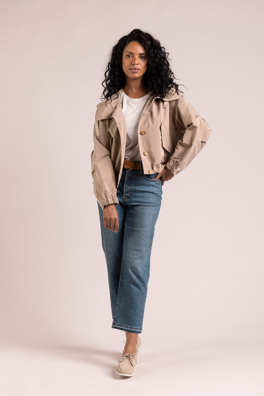 SUREAU - Veste courte, légère et déperlante CAMEL - Trench & Coat
