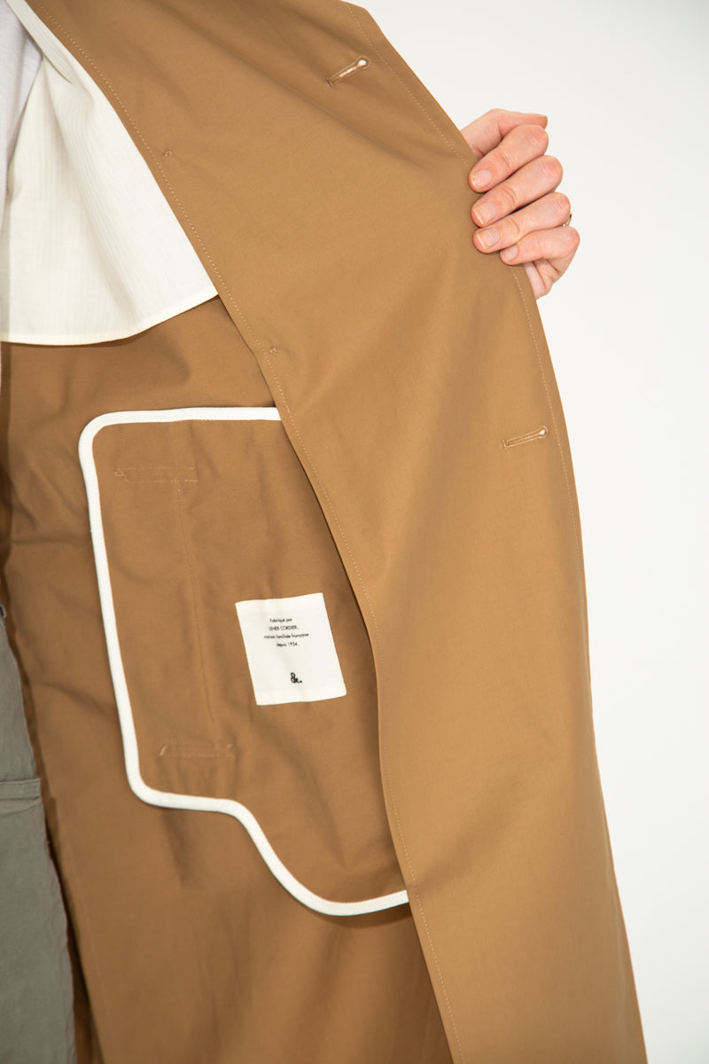 TILIA - Trench authentique coton déperlant CAMEL - Trench & Coat