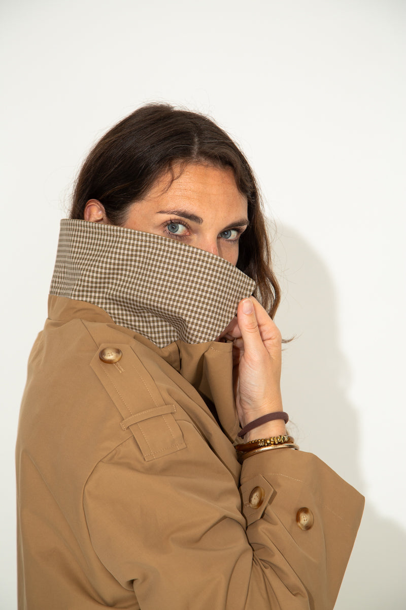 TILIA - Trench authentique coton déperlant CAMEL - Trench & Coat