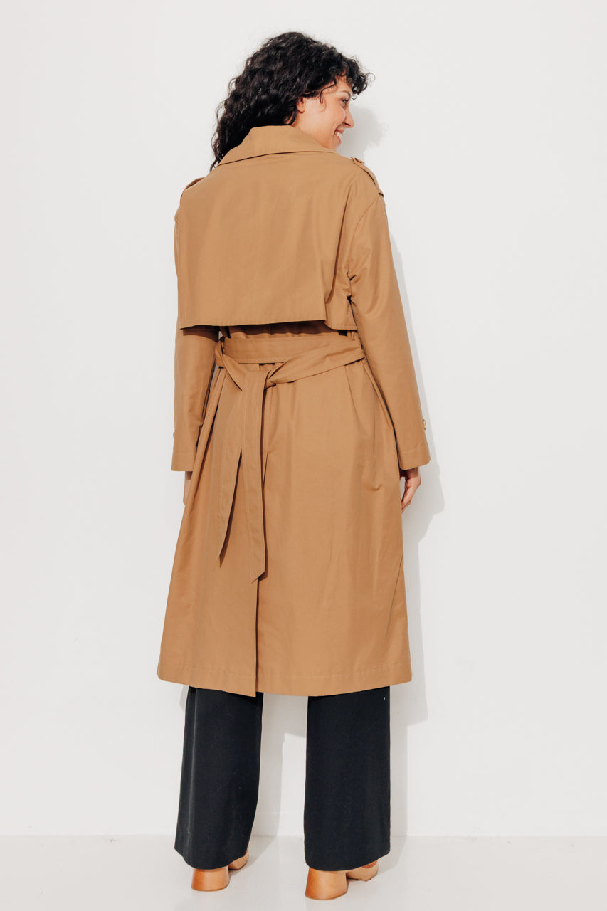 TILIA - TILIA- Trench authentique coton déperlant CAMEL - Trench & Coat
