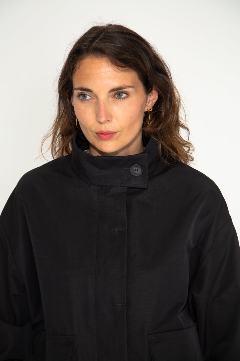 MUSA - MUSA - Blouson oversize coton, doublé NOIR - Trench & Coat