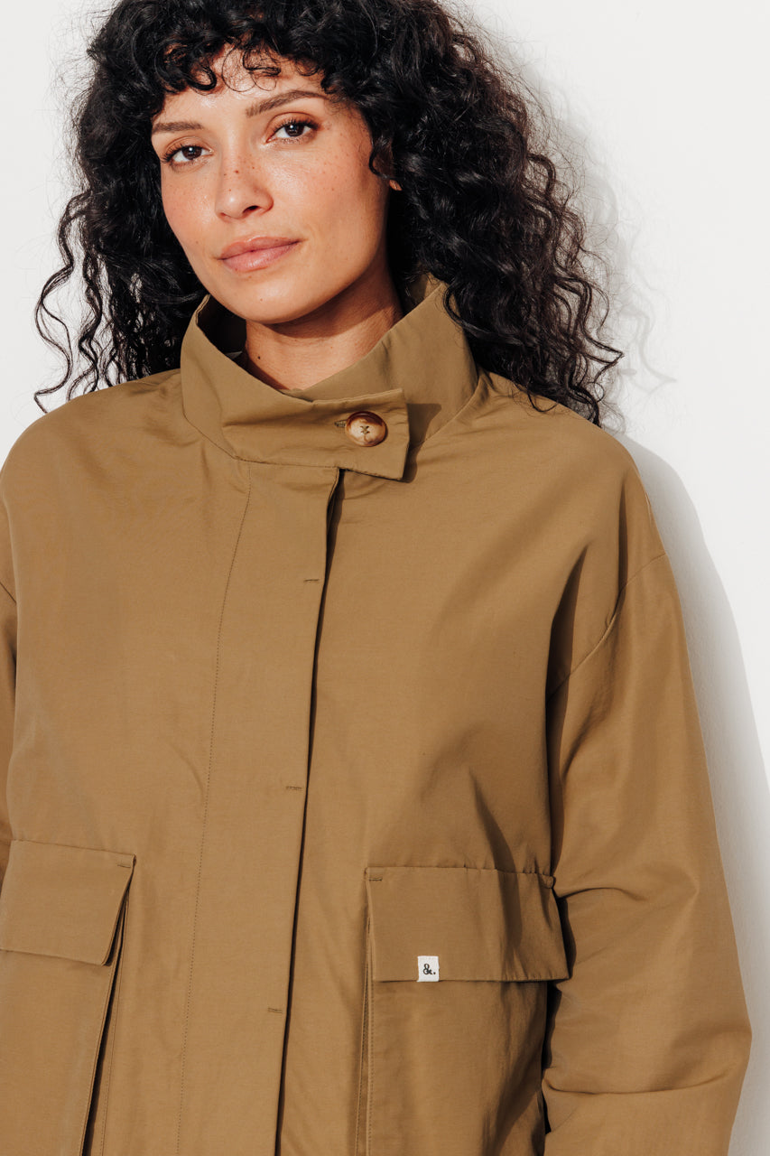 MUSA - MUSA - Blouson oversize coton, doublé BRONZE - Trench & Coat