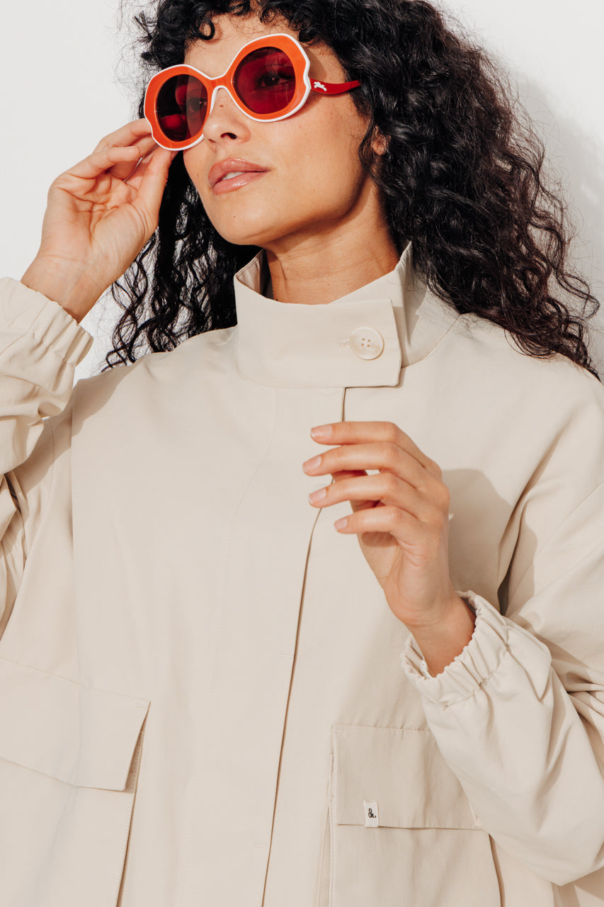 MUSA - MUSA - Blouson oversize coton, doublé SABLE - Trench & Coat