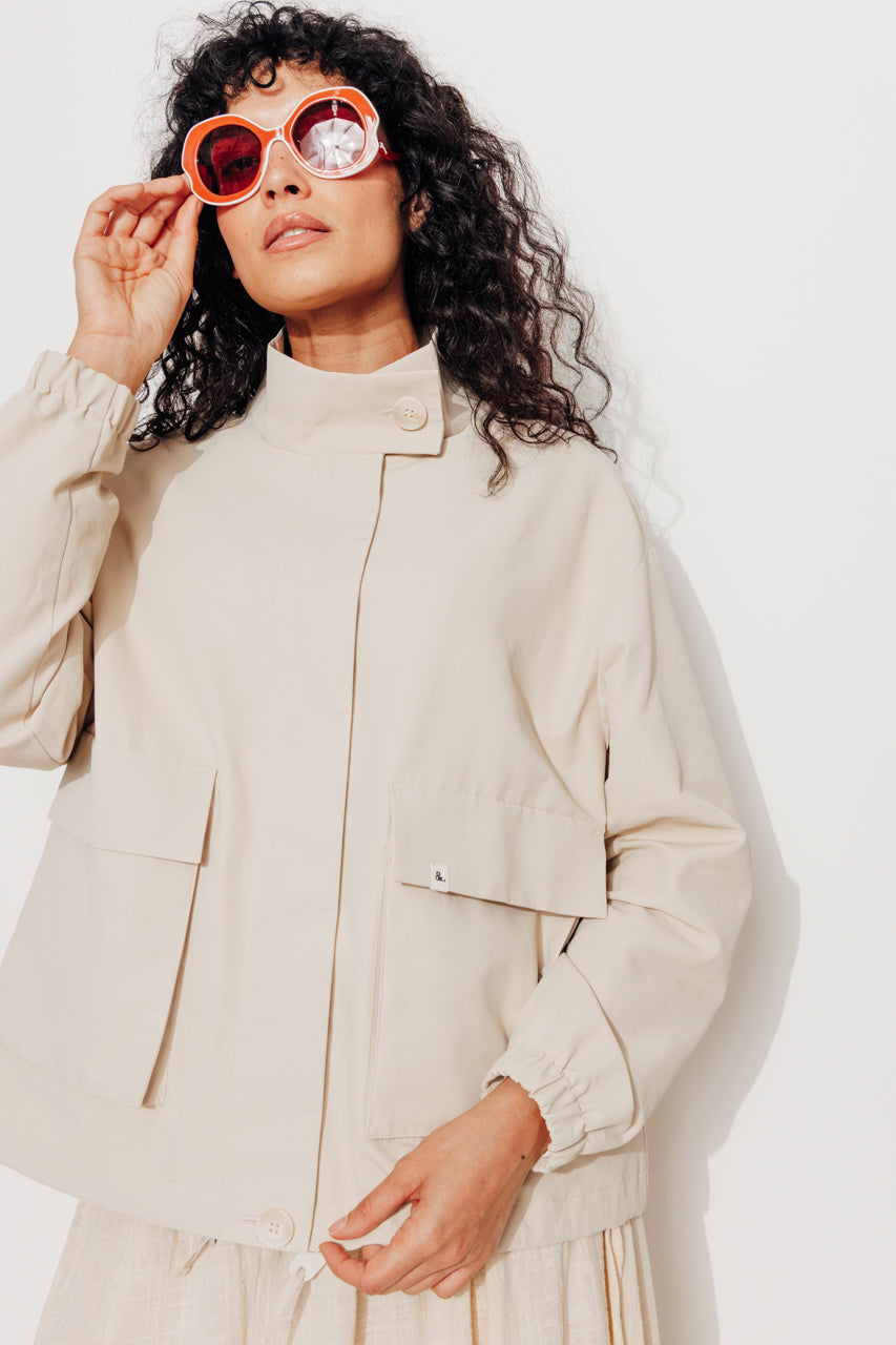MUSA - MUSA - Blouson oversize coton, doublé SABLE - Trench & Coat