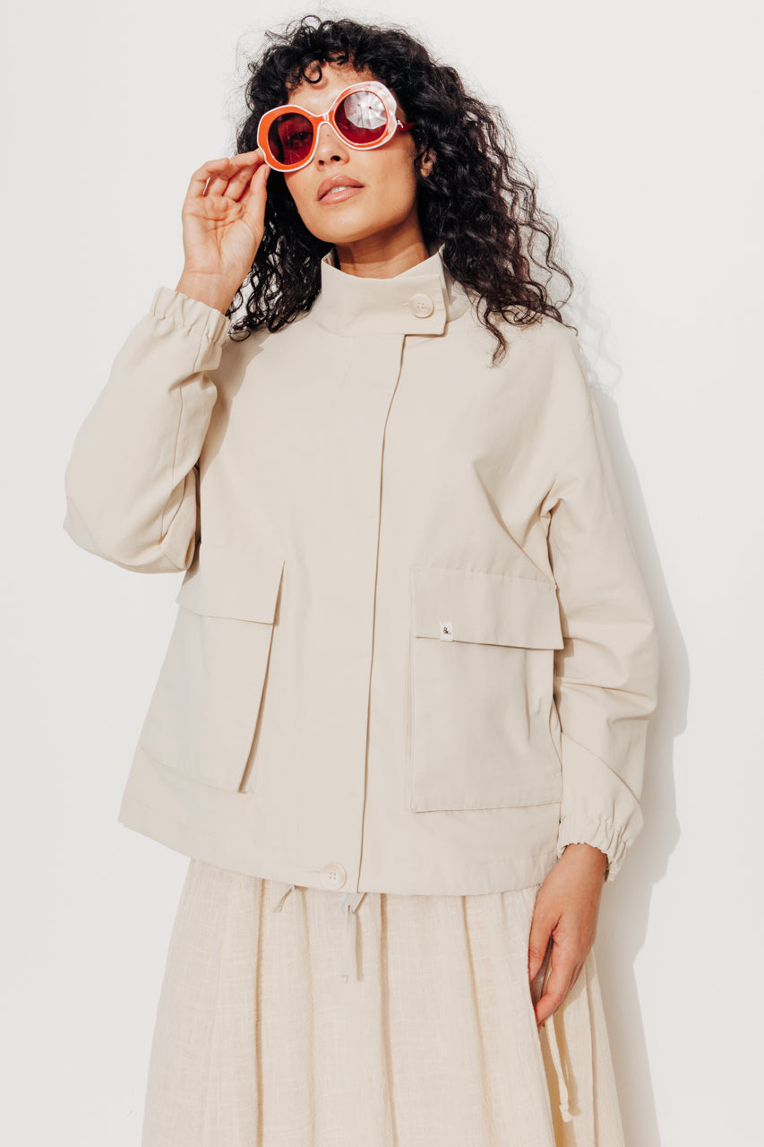 MUSA - MUSA - Blouson oversize coton, doublé SABLE - Trench & Coat