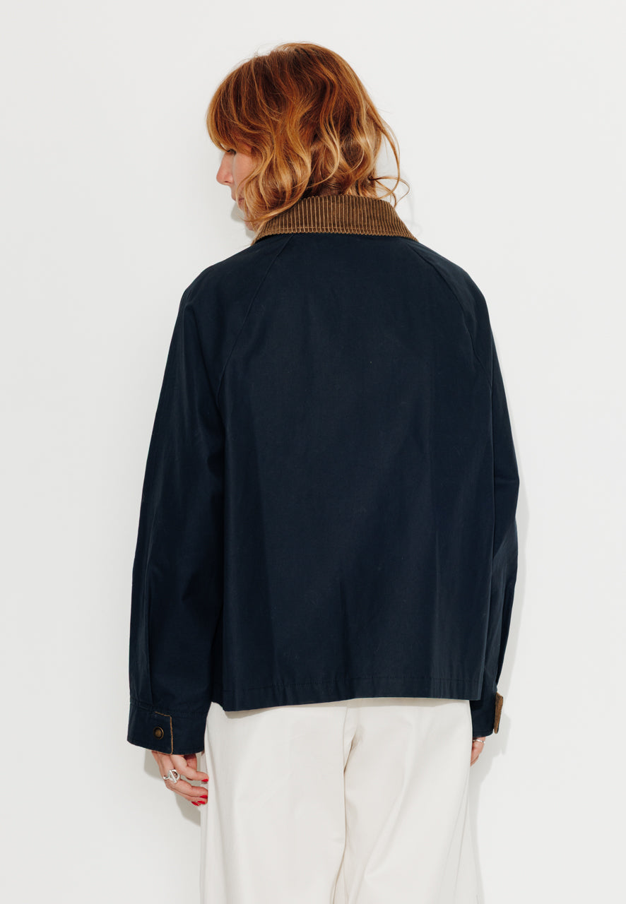 SORBUS - SORBUS - Imperméable court oversize en coton staywax marine MARINE - Trench & Coat