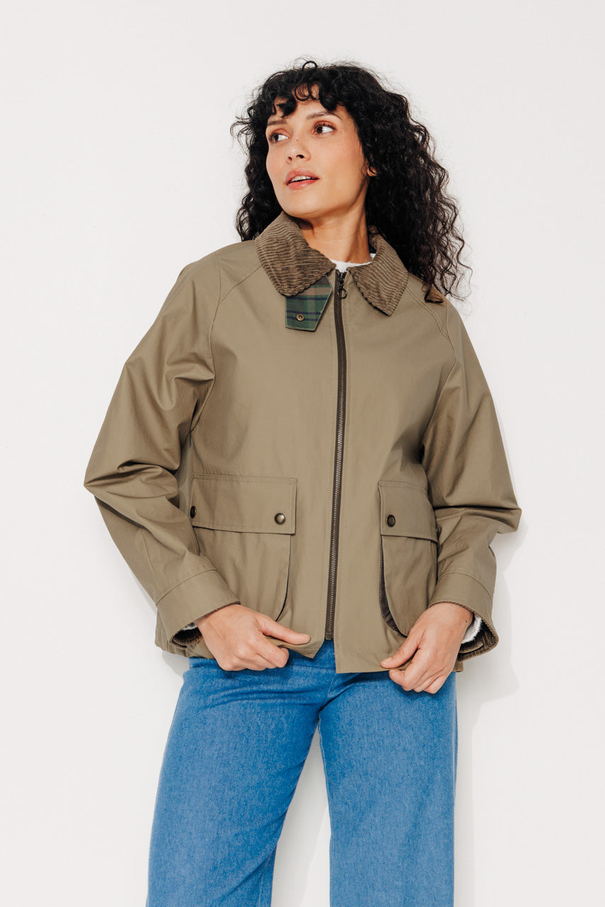 SORBUS - SORBUS - Imperméable court oversize en coton staywax beige BEIGE - Trench & Coat