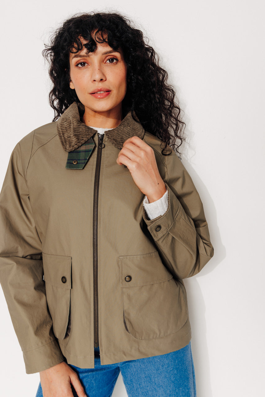 SORBUS - SORBUS - Imperméable court oversize en coton staywax beige BEIGE - Trench & Coat
