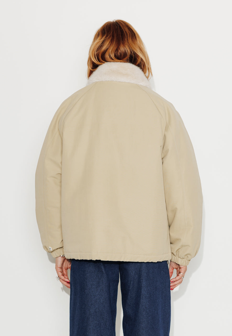 THUYA - THUYA - Imperméable court ouatiné en coton déperlant camel CAMEL - Trench & Coat