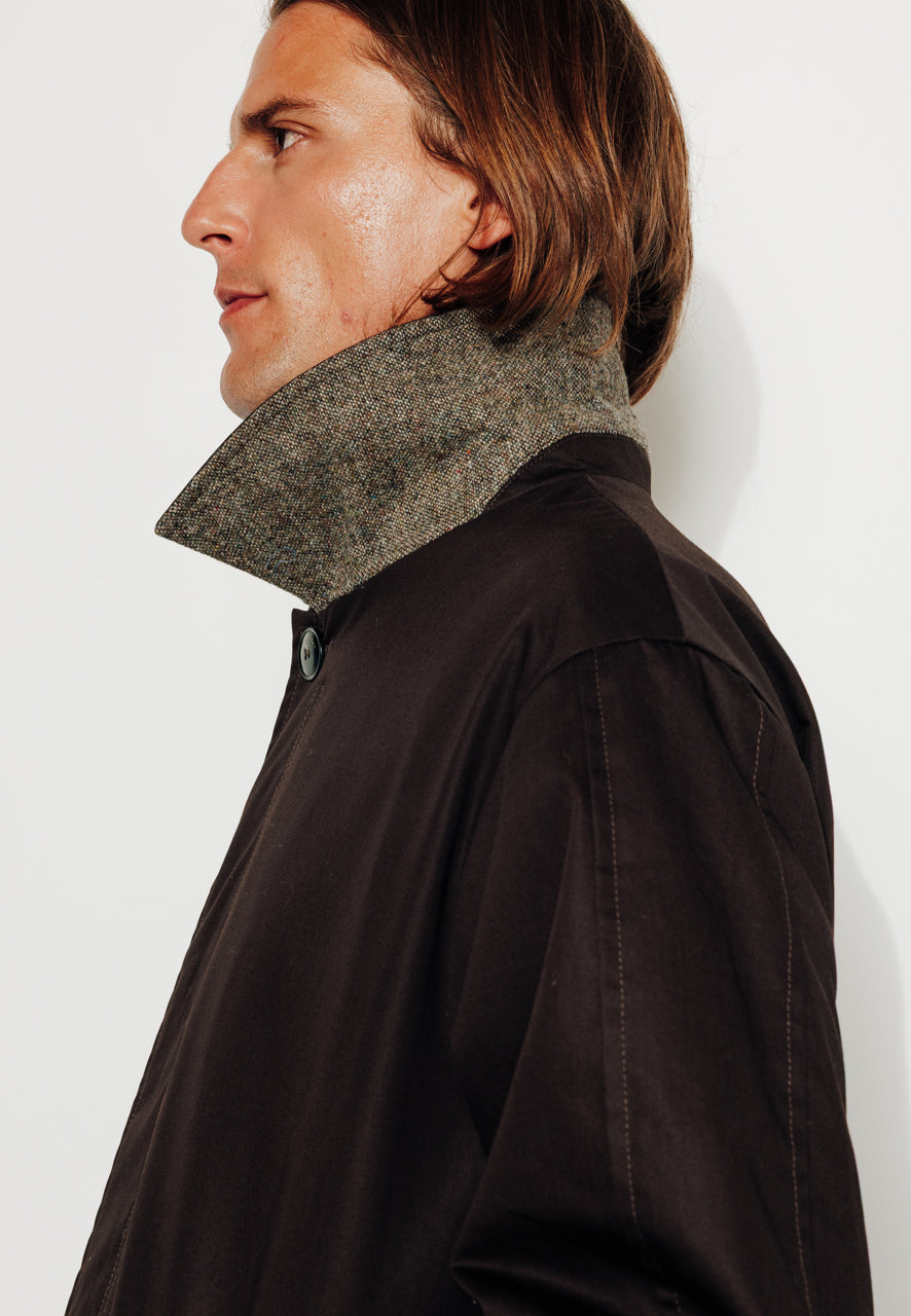 HECTOR - HECTOR - Imper mi long esprit ridding en coton marron CHOCOLAT - Trench & Coat