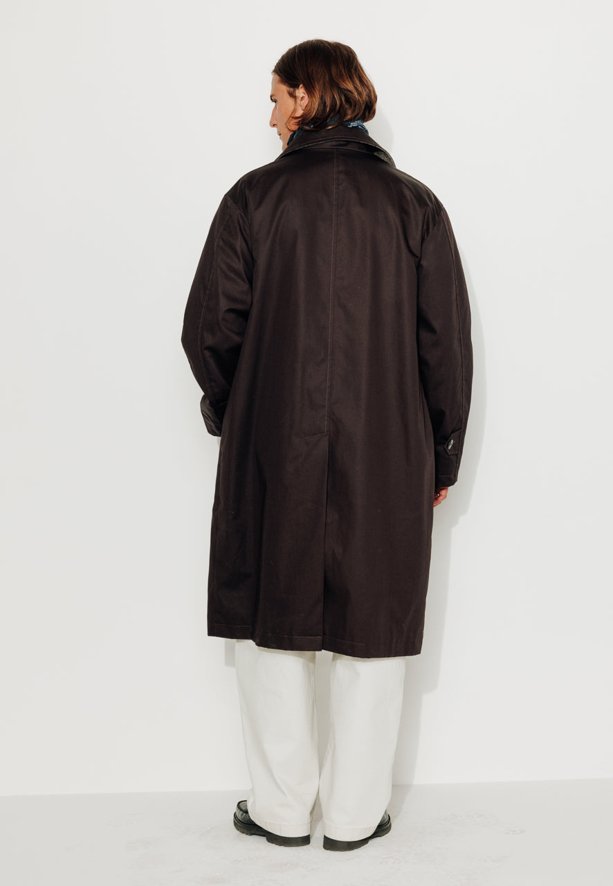 HECTOR - HECTOR - Imper mi long esprit ridding en coton marron CHOCOLAT - Trench & Coat