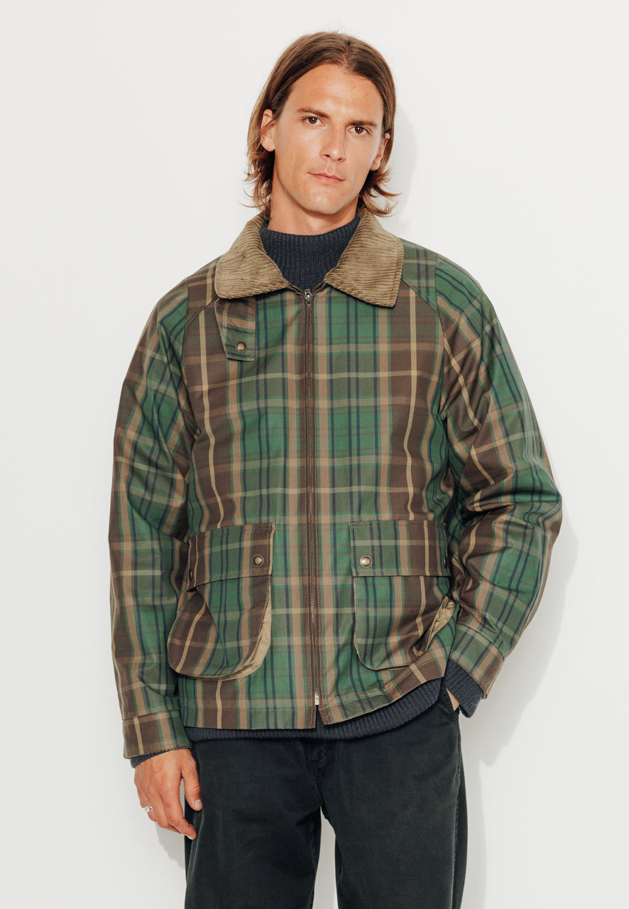 SOREN - SOREN – Imper court oversize à carreaux MARRON - Trench & Coat