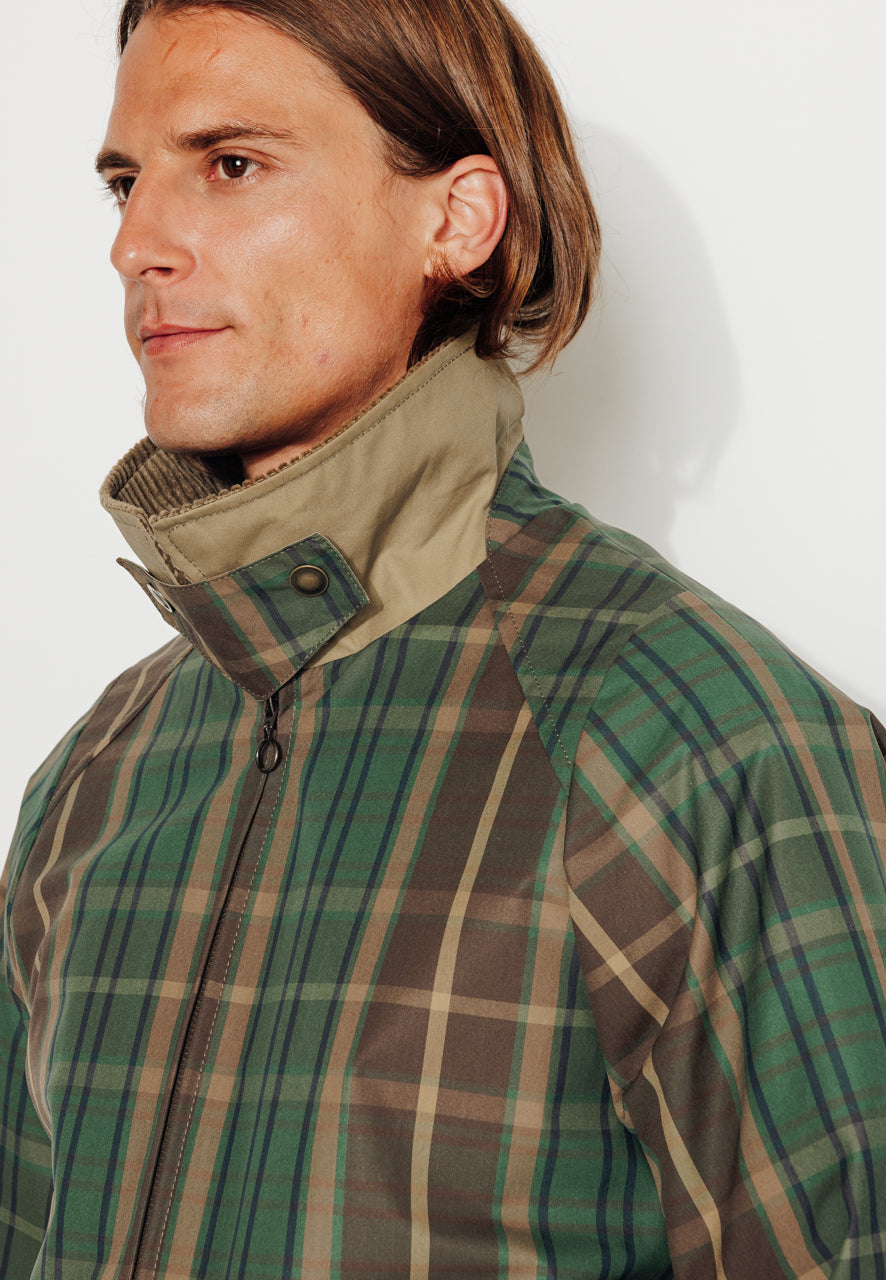 SOREN - SOREN – Imper court oversize à carreaux MARRON - Trench & Coat