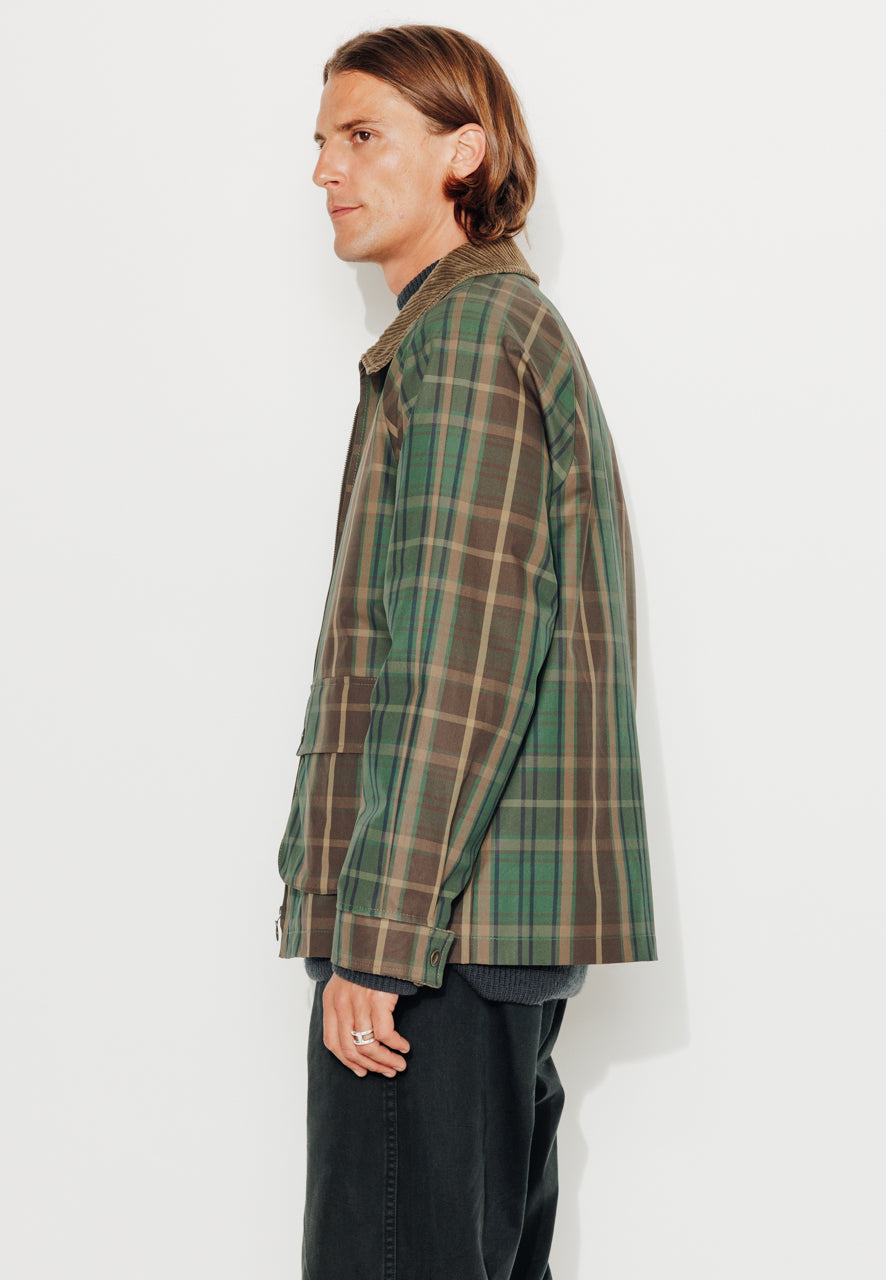 SOREN - SOREN – Imper court oversize à carreaux MARRON - Trench & Coat