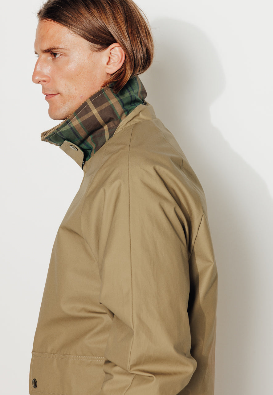 SOREN - SOREN – Imper court oversize 100% coton beige BEIGE - Trench & Coat