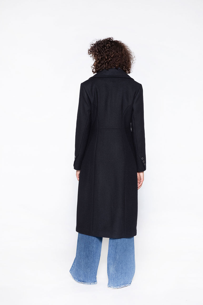 Redingote sales noire femme