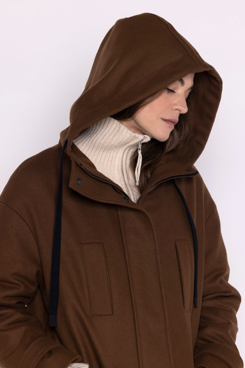 ROANNE - Parka Marron / Brown - Trench & Coat