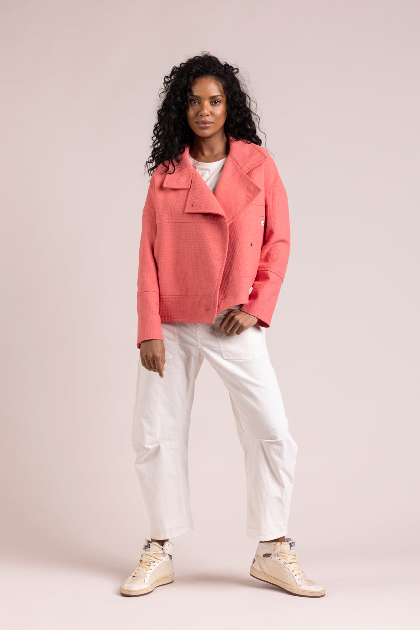MABLY - Manteau court oversize corail Coral / Corail - Trench & Coat