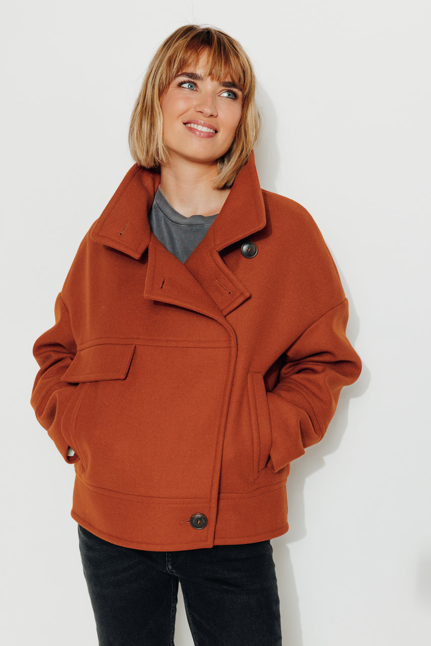 MABLY - Manteau court Rouille / Rust - Trench & Coat
