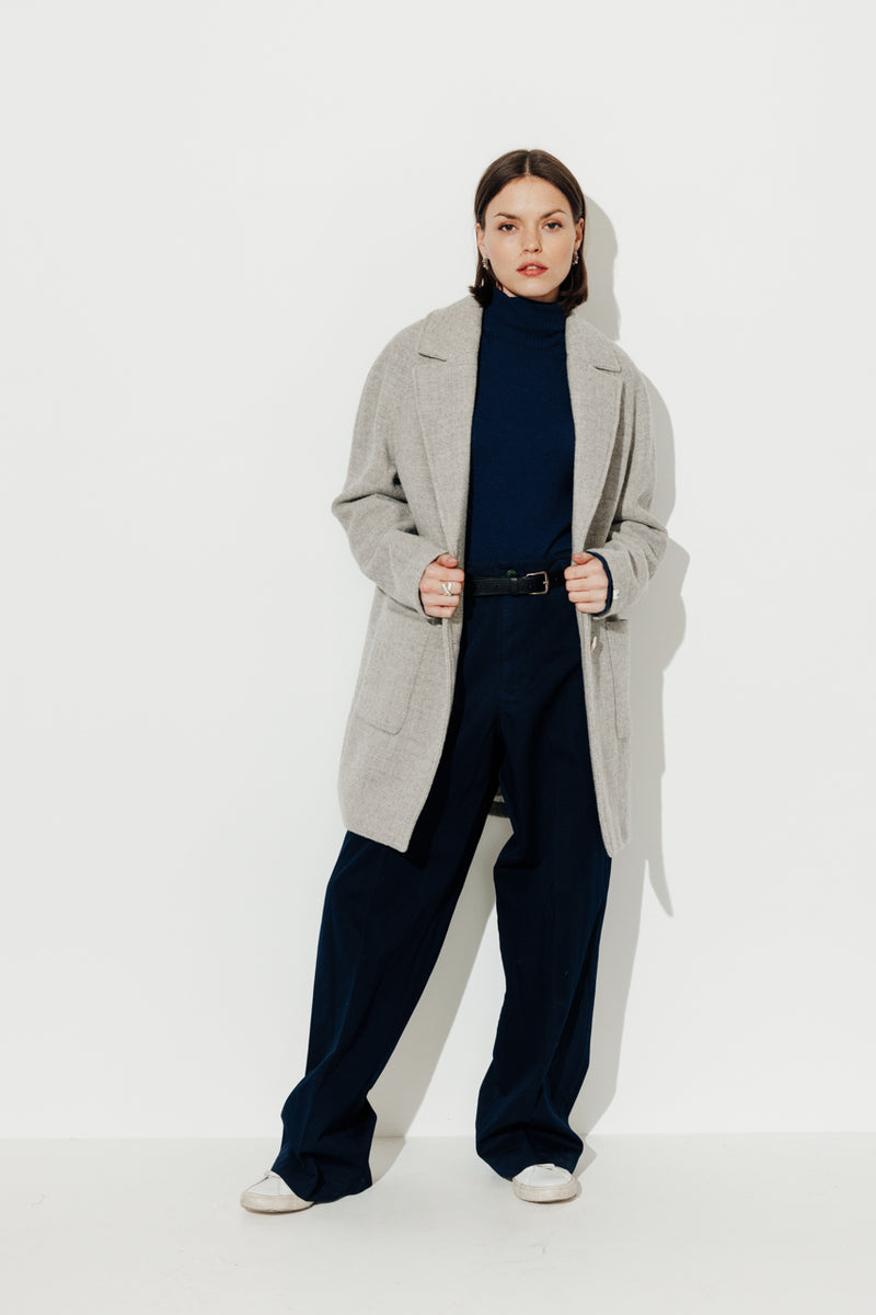 Generisch 2025 - Manteau En Laine épaisse Pour Femme - Manteau De Qualité Mi -long Pour L'hiver - Veste De Pluie D'été Pour Femme, Kaki, XXL