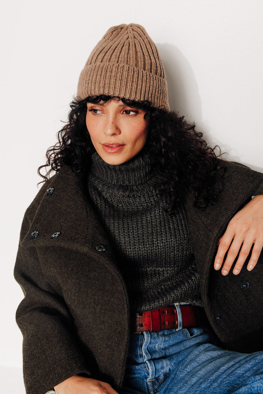CABRILLET - CABRILLET - Manteau court oversize en laine vierge kaki KAKI - Trench & Coat