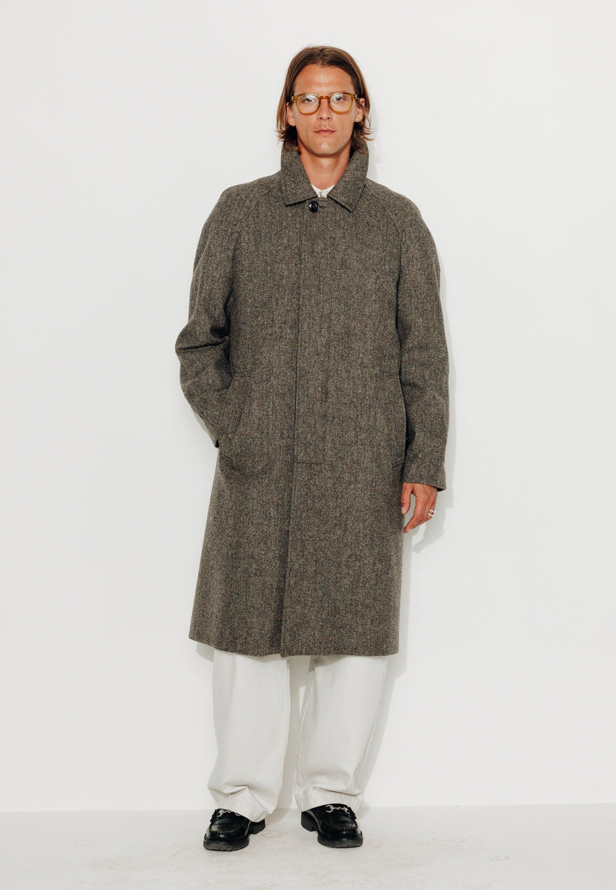 MARIUS - MARIUS - Manteau mi-long en drap shetland structuré marron MARRON - Trench & Coat