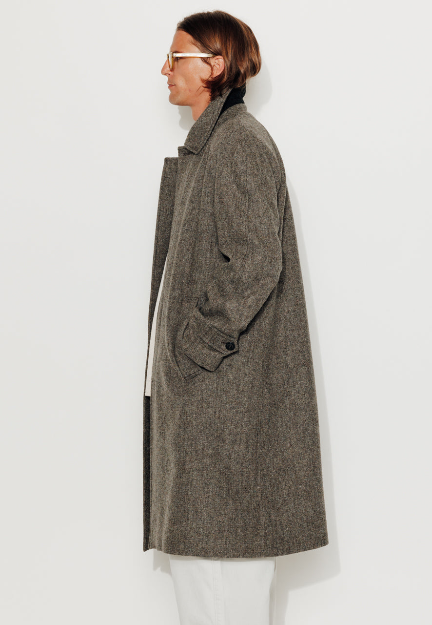 MARIUS - MARIUS - Manteau mi-long en drap shetland structuré marron MARRON - Trench & Coat
