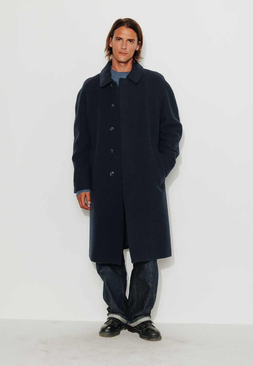 MARIUS - MARIUS - Manteau mi-long en laine vierge marine MARINE - Trench & Coat