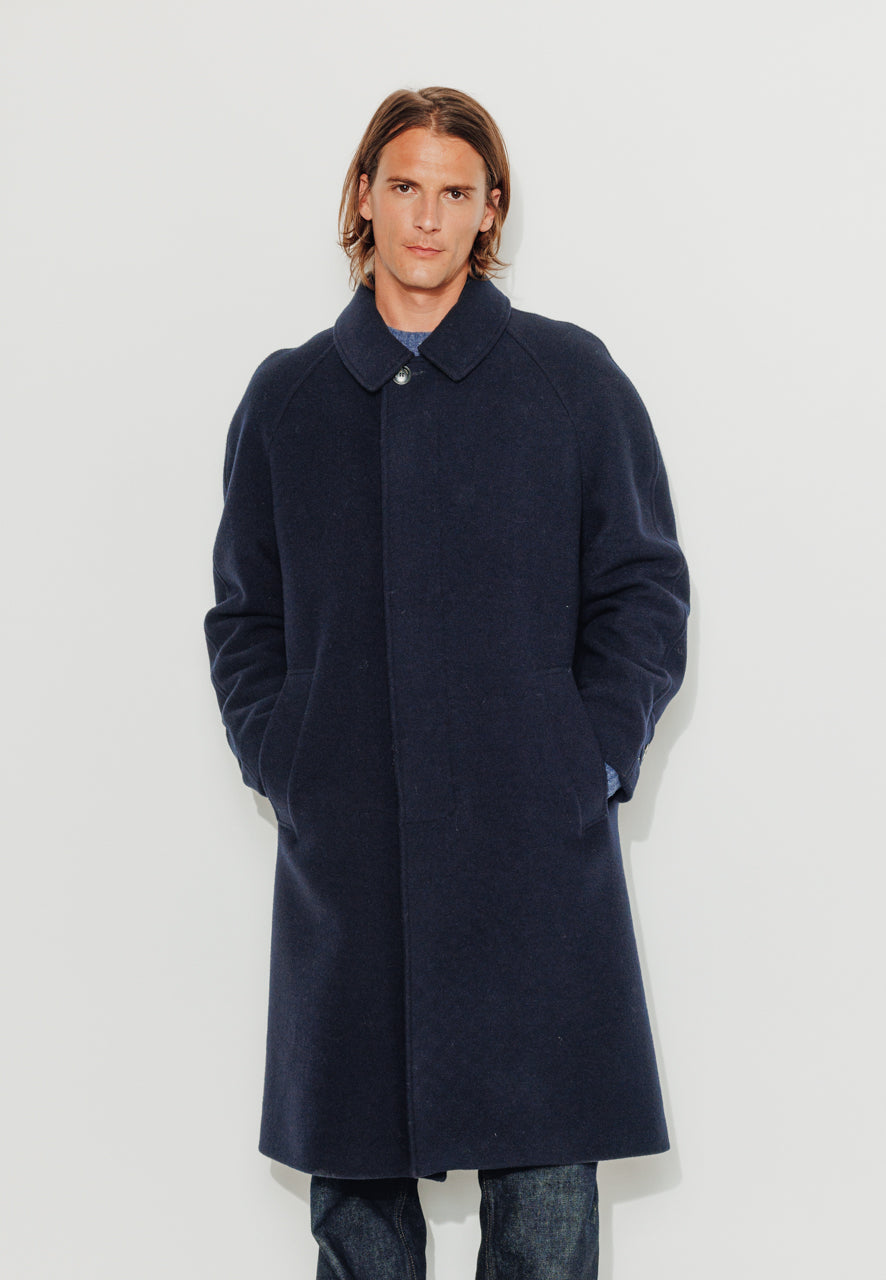 MARIUS - MARIUS - Manteau mi-long en laine vierge marine MARINE - Trench & Coat