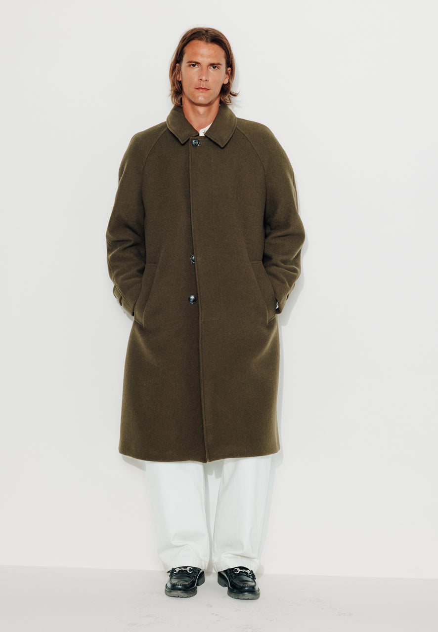 MARIUS - MARIUS - Manteau mi-long en laine vierge kaki KAKI - Trench & Coat