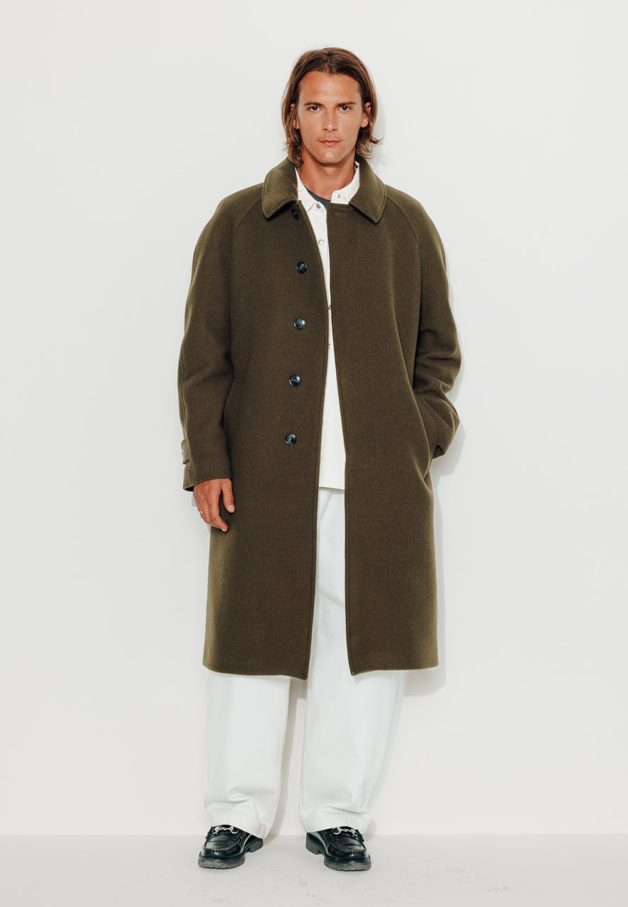 MARIUS - MARIUS - Manteau mi-long en laine vierge kaki KAKI - Trench & Coat
