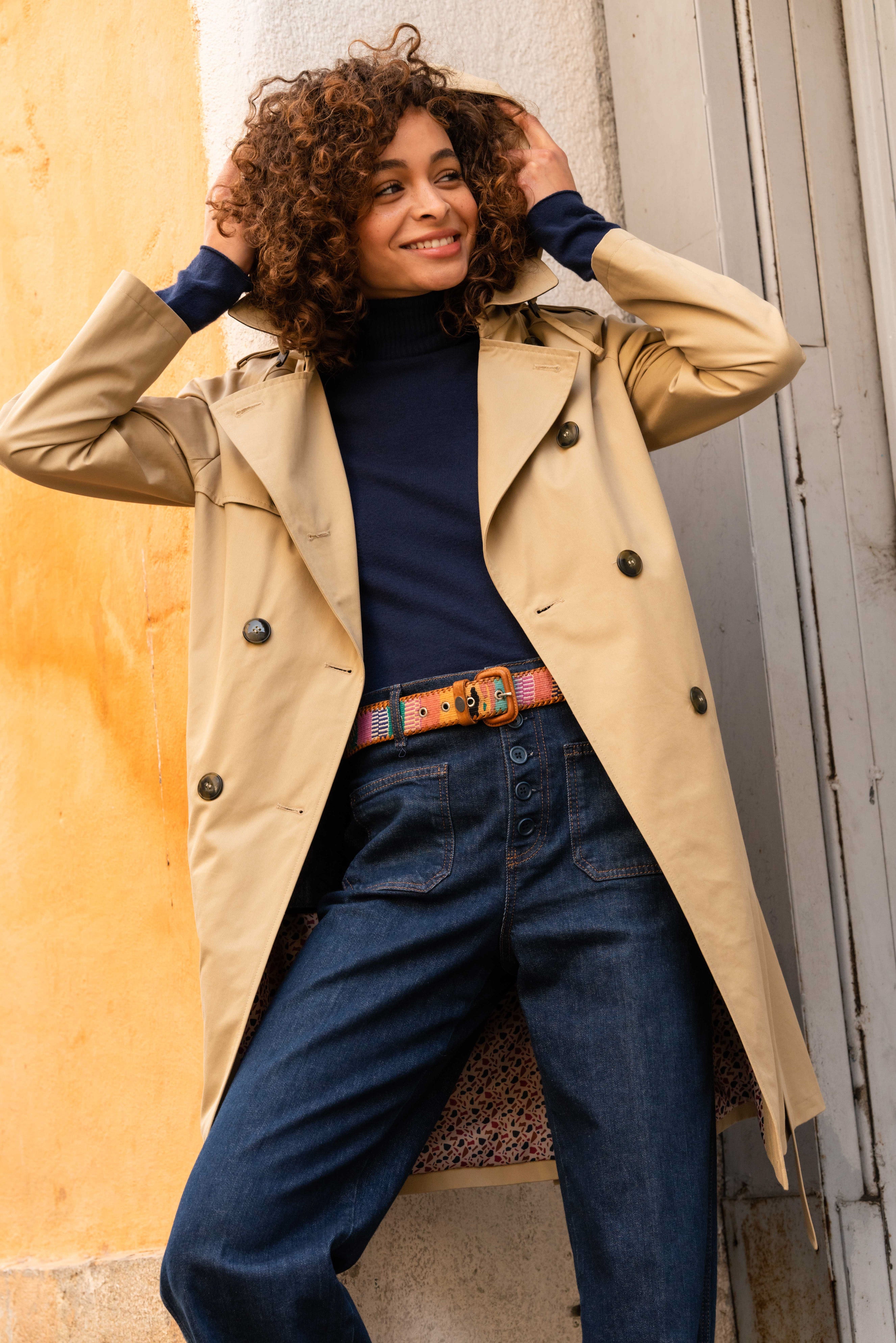 Manteau Chic Manteau Femme Chaud Cintré Veste Manteau CintrÃ