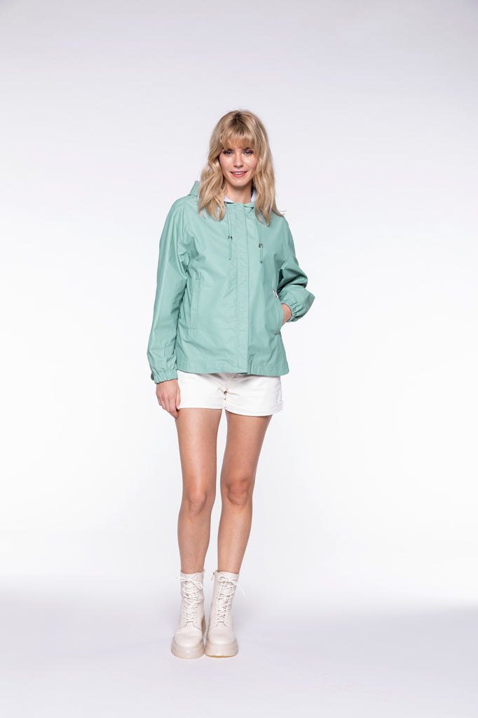 Blouson MIMIZAN-Blouson amande léger court à capuche
