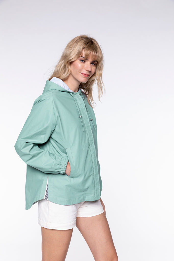 Blouson MIMIZAN-Blouson amande léger court à capuche