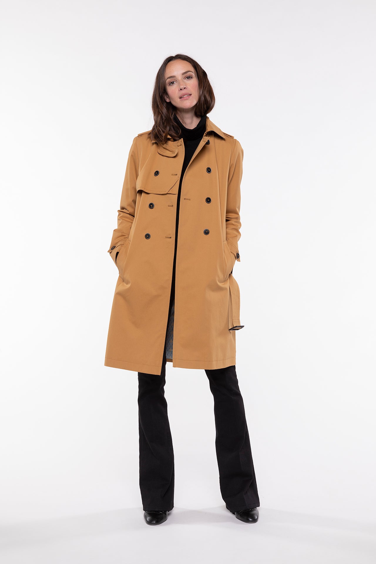 Trench CHAMAS Trench authentique en pur coton miel