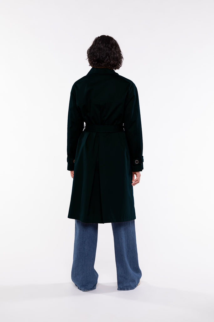 Trench PADIRAC-Trench noir long oversize